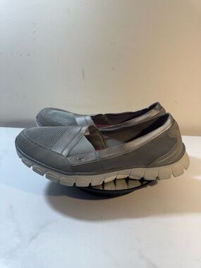 Skechers Women's Ez Flex 2 - Quipster Grey Nordic Walking Shoes - Size 7.5